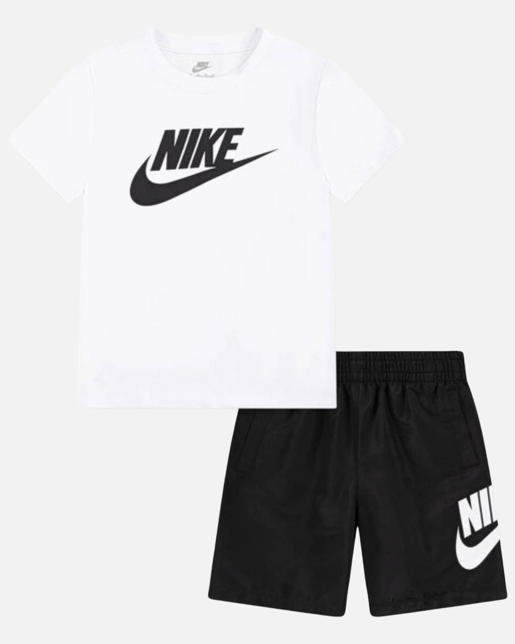Ensemble T-shirt Short Nike Enfant - Blanc/Noir