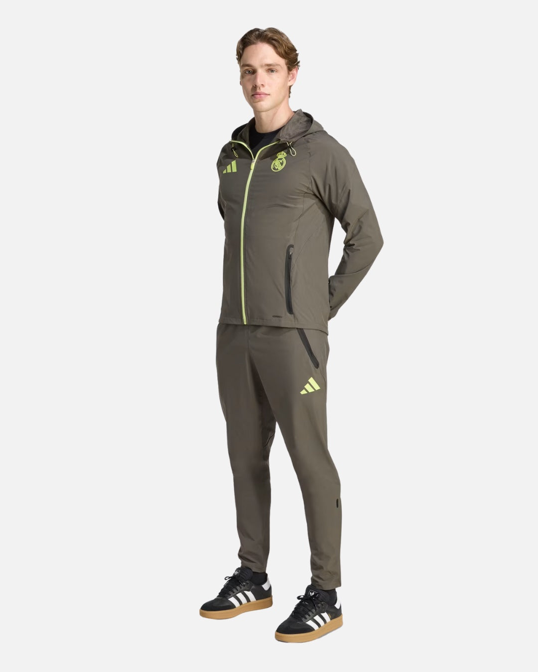 Veste de survêtement Real Madrid 2025/2026 - Kaki