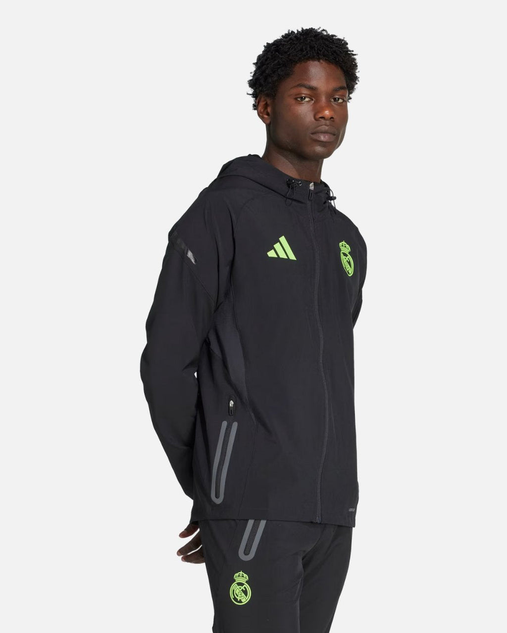 Veste de survêtement Real Madrid 2025/2026 - Noir/Vert