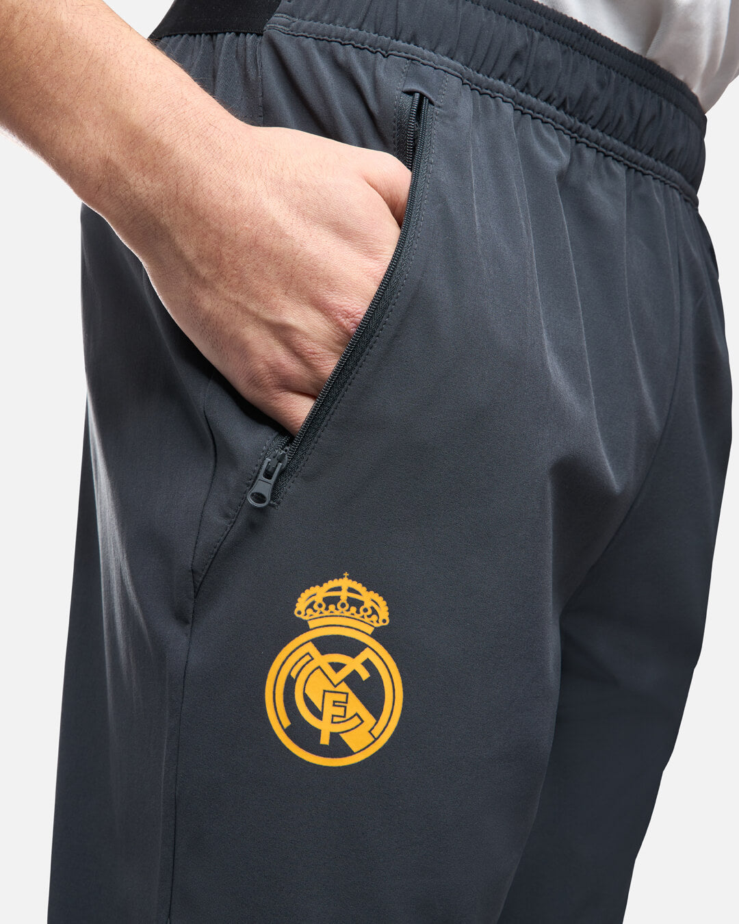 Pantalon de survêtement Real Madrid 2025 - Gris/Doré