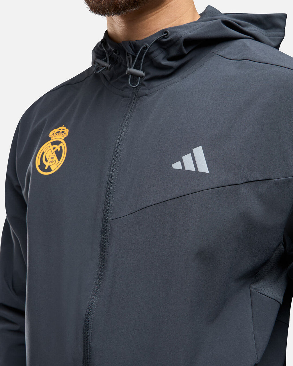 Veste de survêtement Real Madrid 2025 - Gris Anthracite