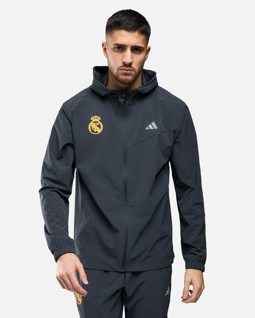 Veste de survêtement Real Madrid 2025 - Gris Anthracite