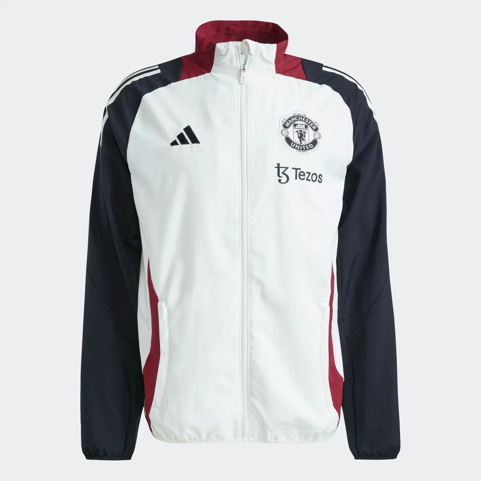 Veste de survêtement Manchester United 2024/2025 - Blanc/Noir