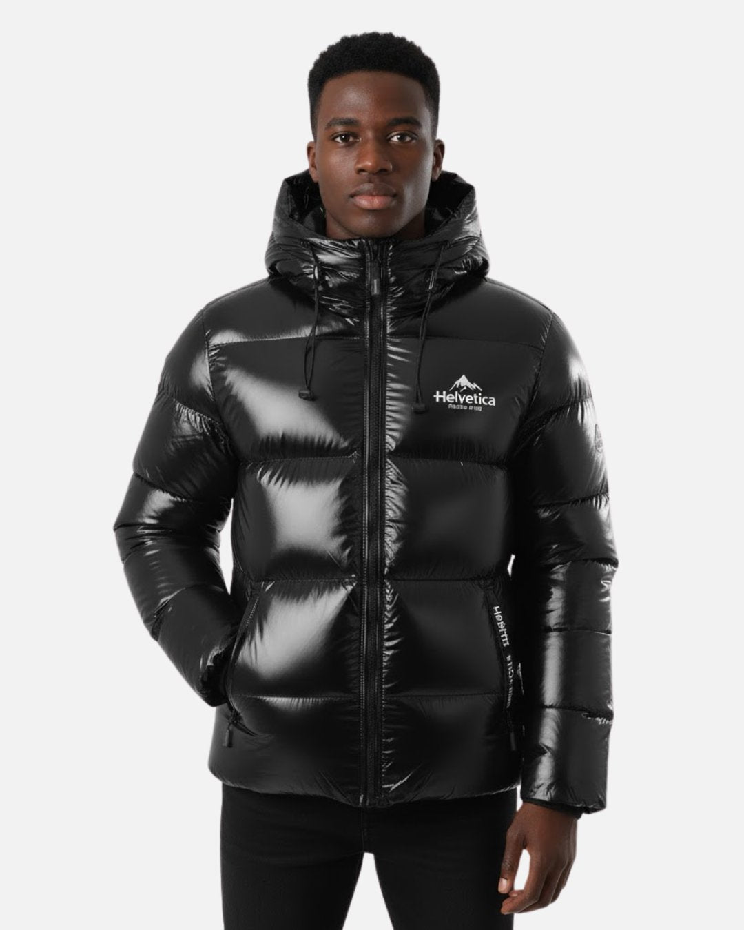 Doudoune avec Cagoule Intégrée Helvetica Cosmos - Noir