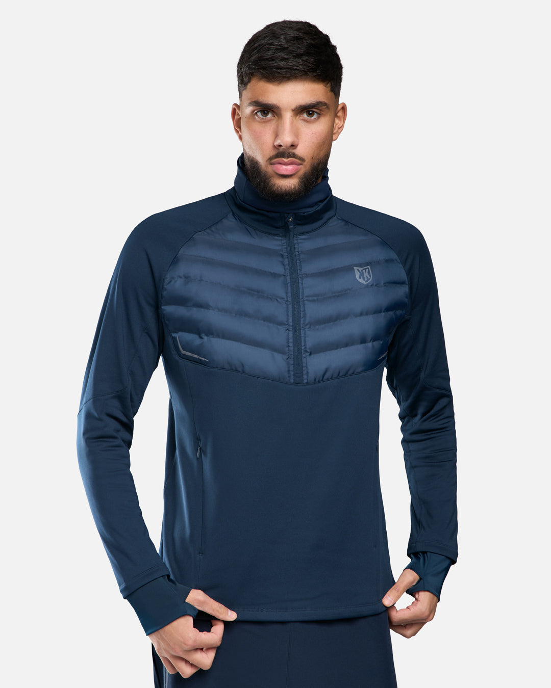 Haut 1/2 Zip FK Rocks Cagoule Intégrée - Marine