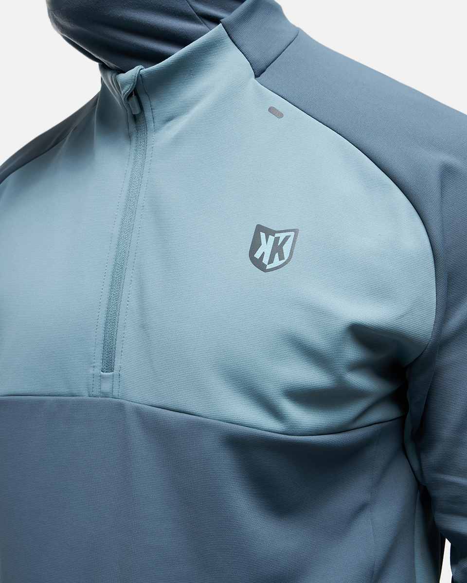 Haut 1/2 Zip FK Rocks II Cagoule Intégrée - Bleu