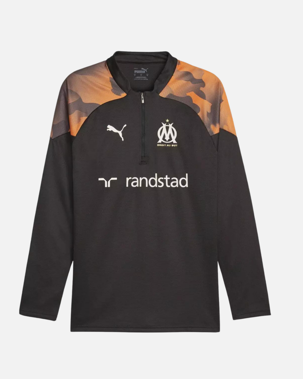 Haut d'entrainement OM - Noir/Orange