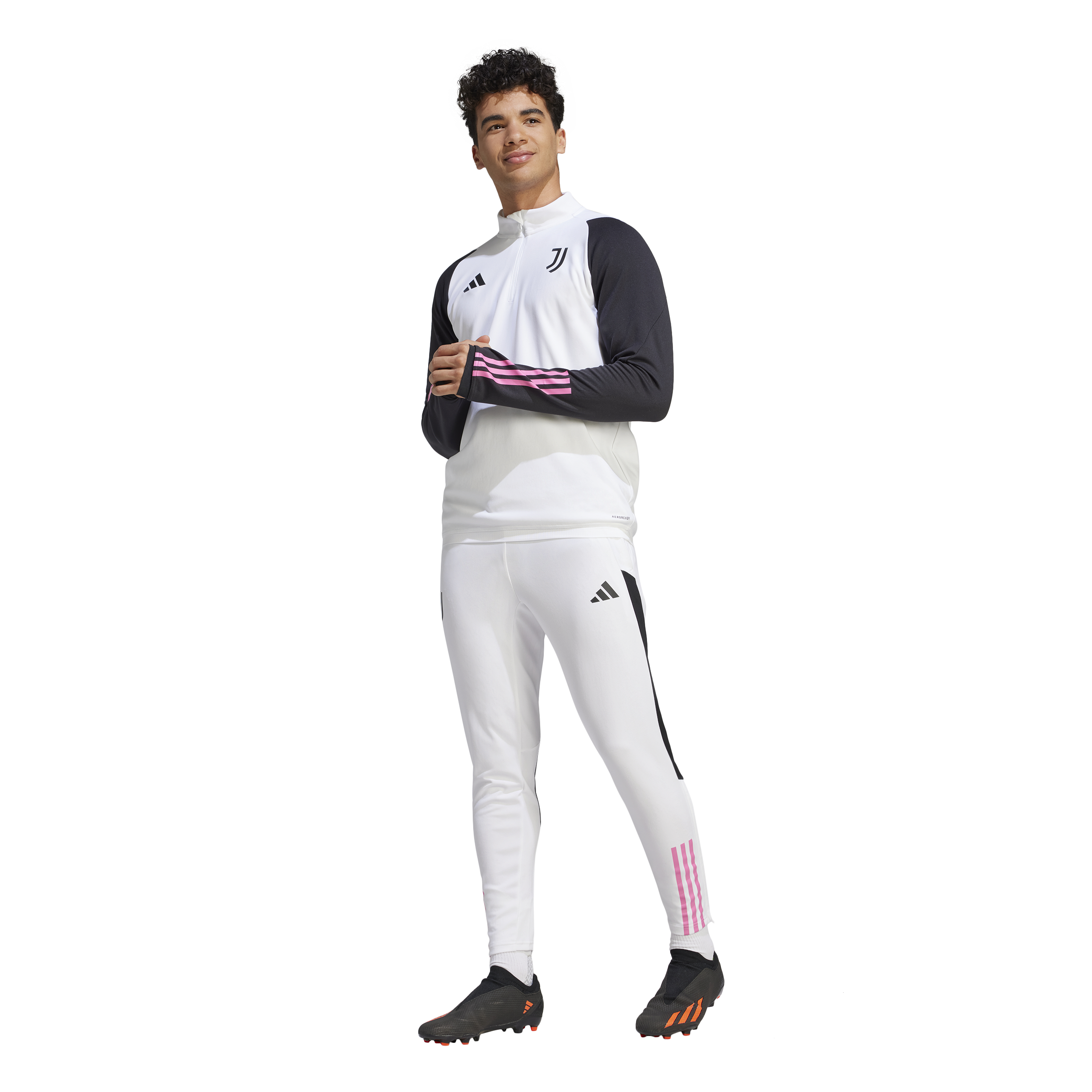 Haut d'entrainement Juventus  - Blanc/Noir/Rose