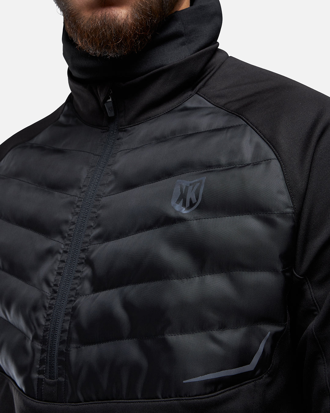 Haut FK Rocks 1/2 Zip Cagoule Intégrée - Noir