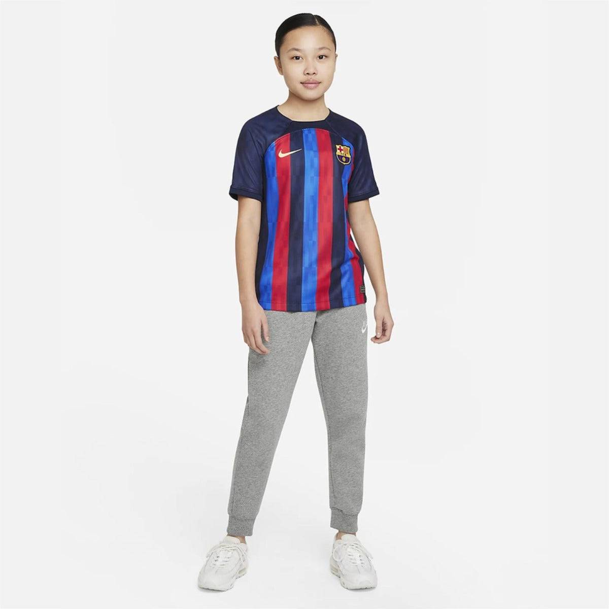 Maillot Domicile FC Barcelone Junior  - Bleu/Rouge