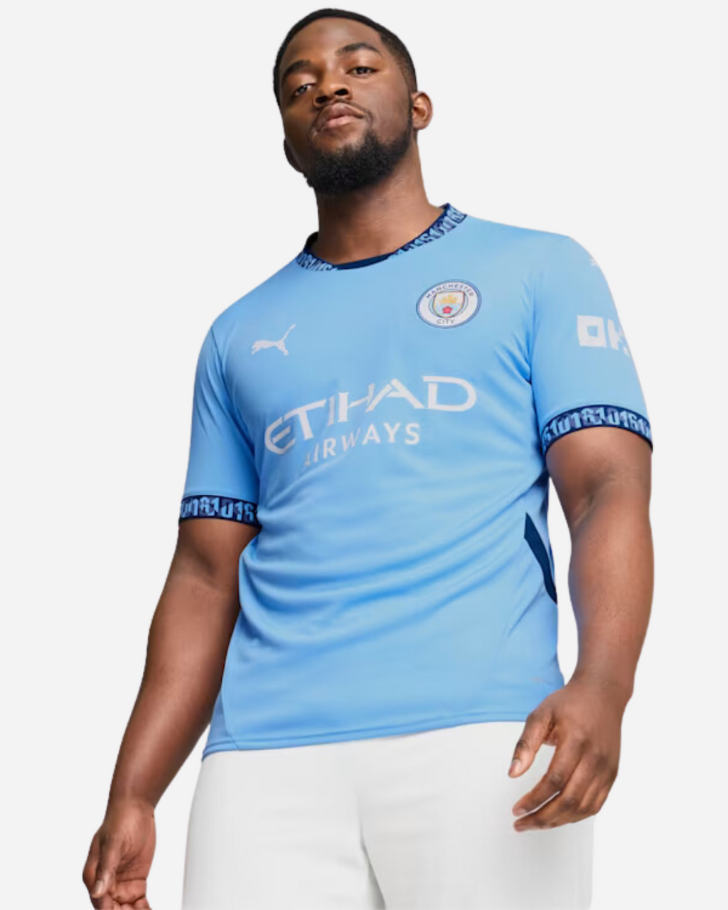 Maillot Domicile Manchester City - Bleu/Blanc