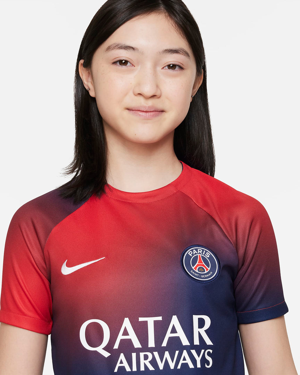 Maillot Domicile PSG Junior 2023/2024 - Rouge/Bleu/Blanc