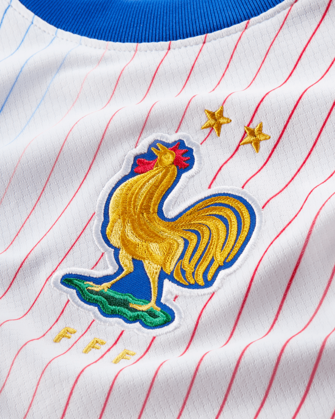 Maillot Extérieur Equipe de France Junior 2024 - Blanc/Bleu/Rouge