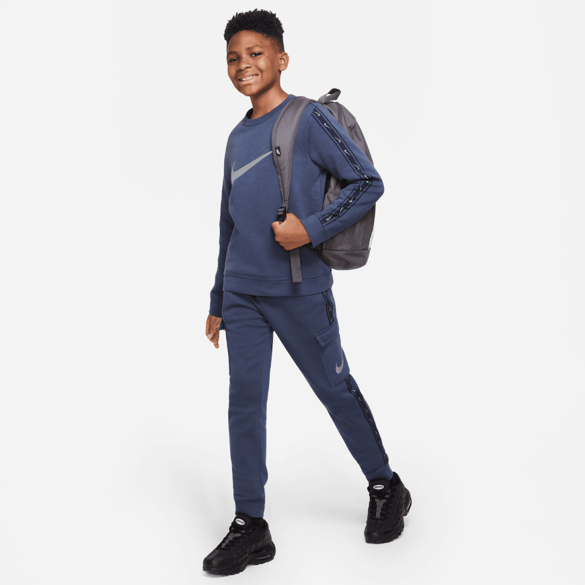 Pantalon Cargo Nike Sportswear Tech Fleece Junior - Bleu/Noir