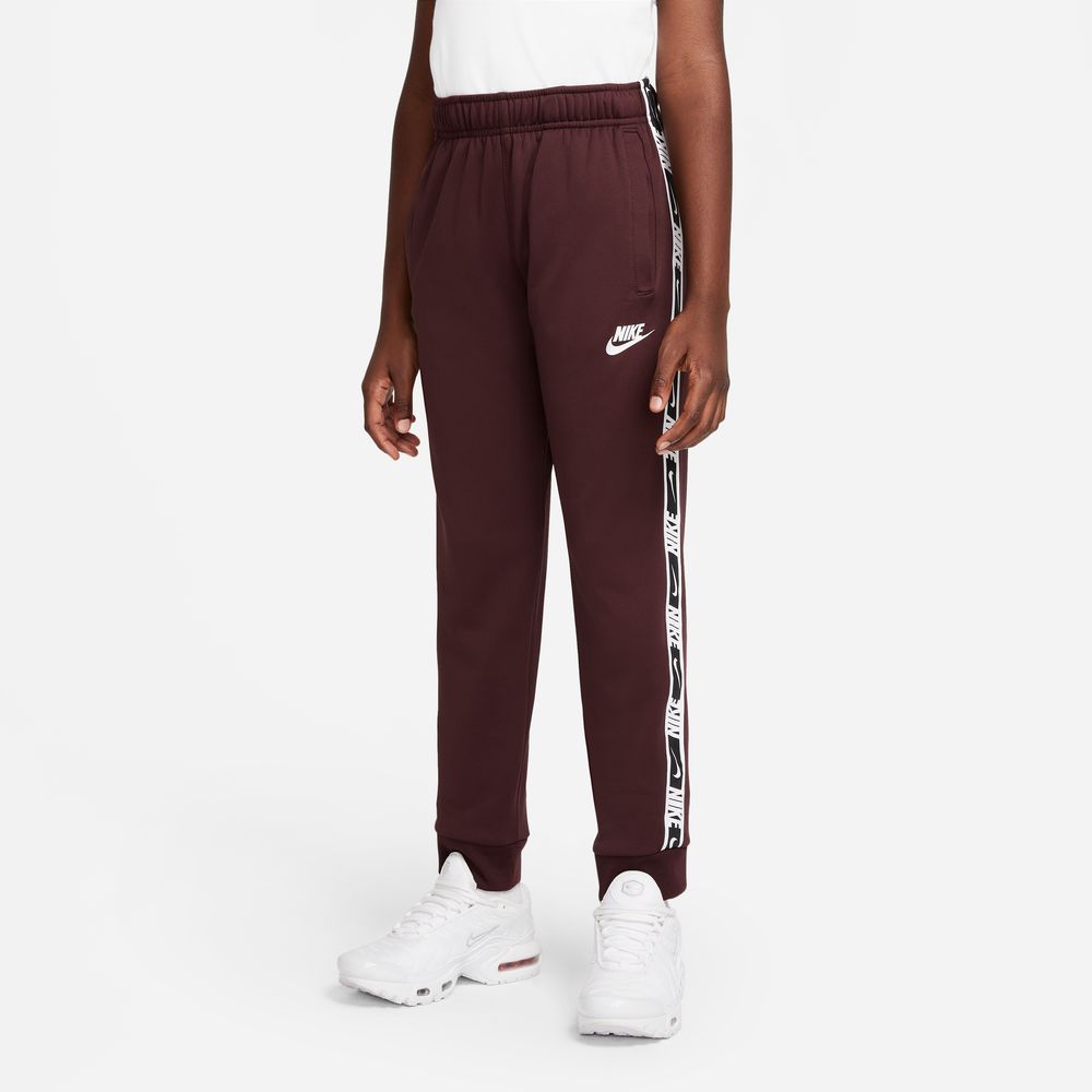 Pantalon Nike Sportswear Junior Repeat - Bordeau/Blanc