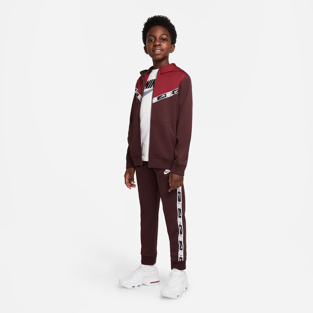 Pantalon Nike Sportswear Junior Repeat - Bordeau/Blanc