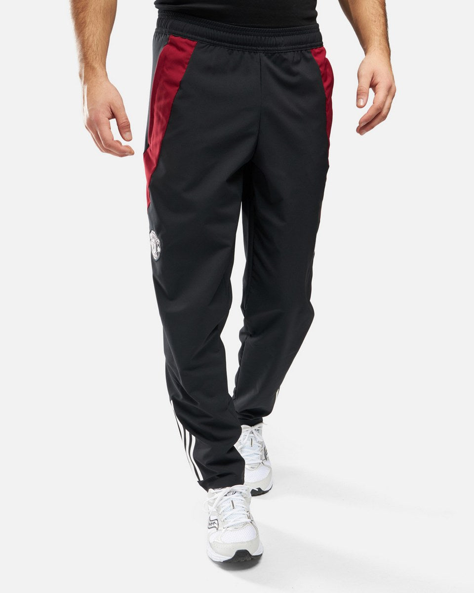 Pantalon de survêtement Manchester United 2024/2025 - Noir/Rouge