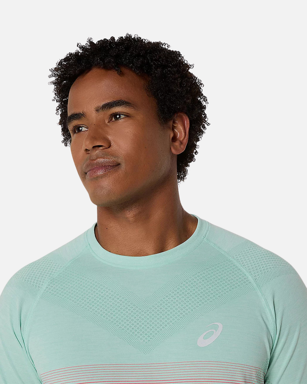 T-shirt Asics Seamless - Rose/Vert