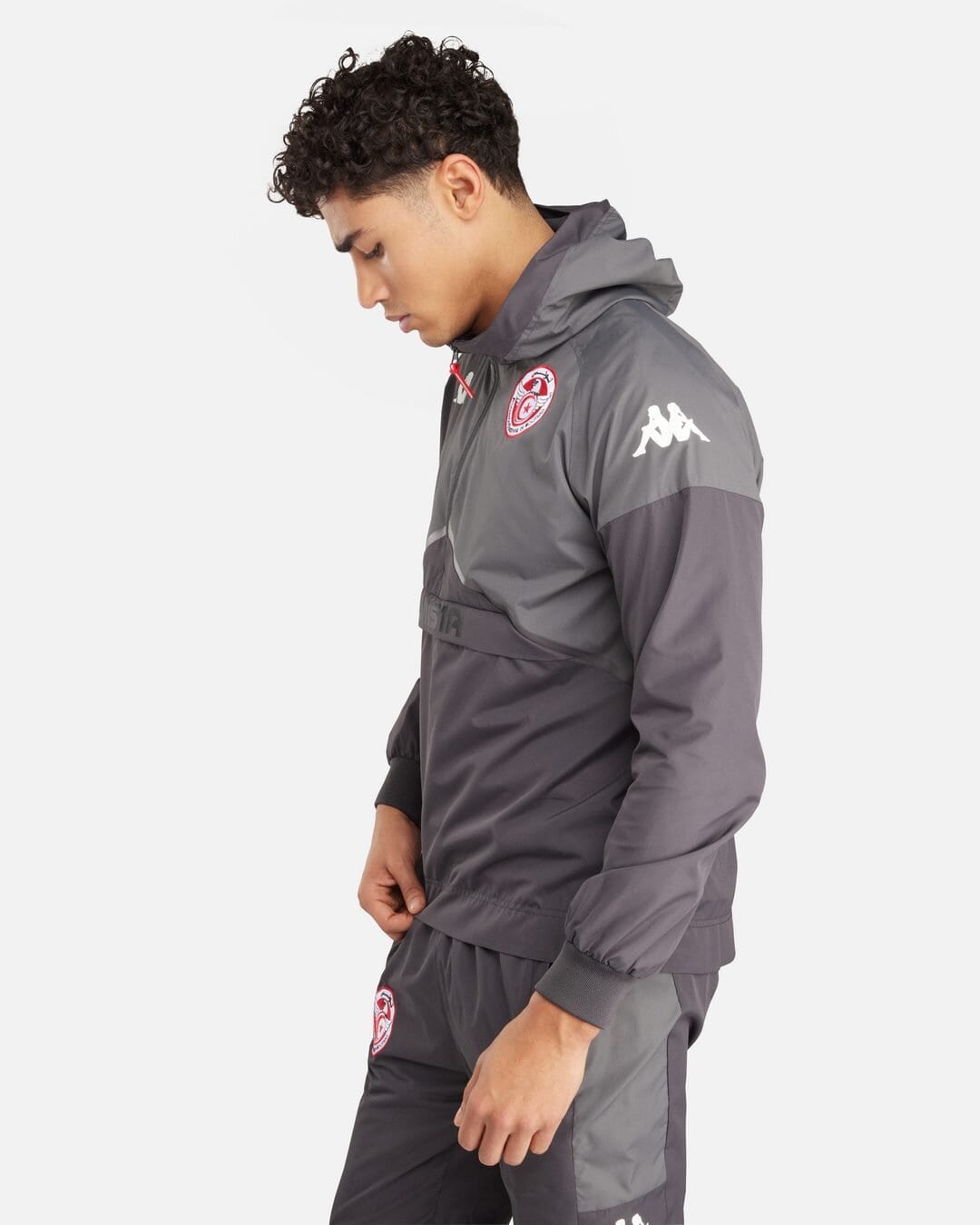 Survêtement Asteody Tunisie - Gris/Rouge