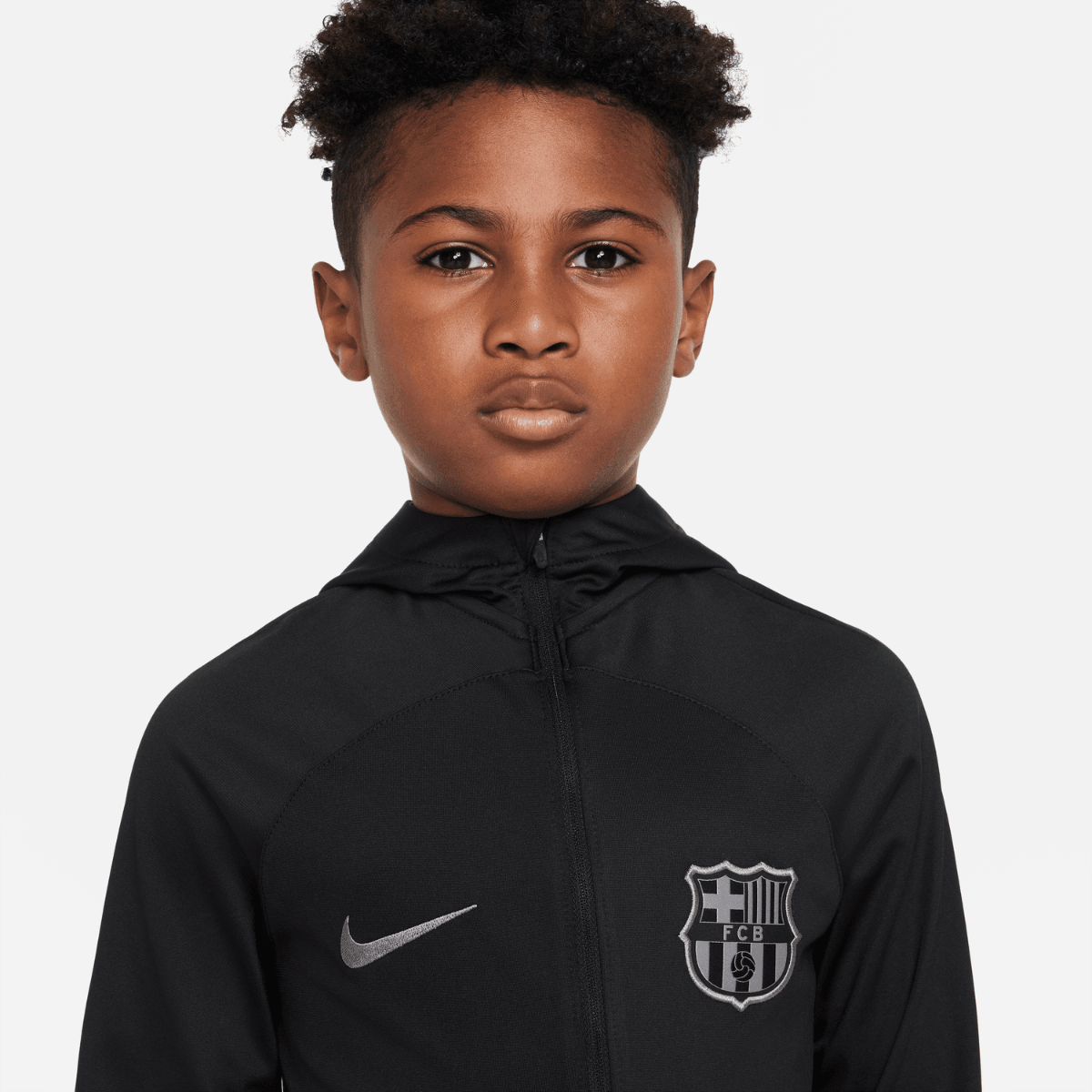Survêtement FC Barcelone Junior 2022/2023 - Noir/Gris
