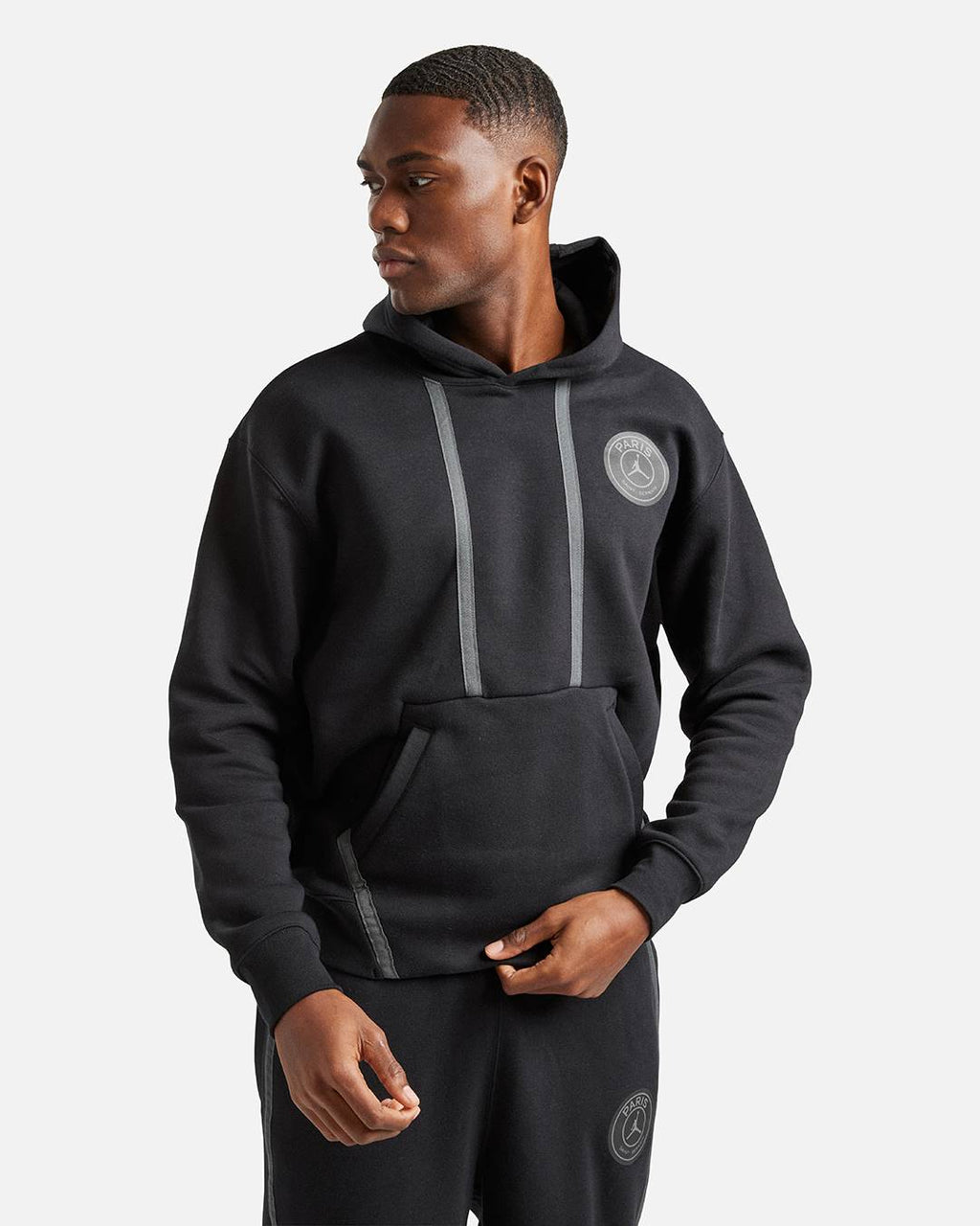 Sweat à capuche PSG Fleece  - Noir/Gris/Orange