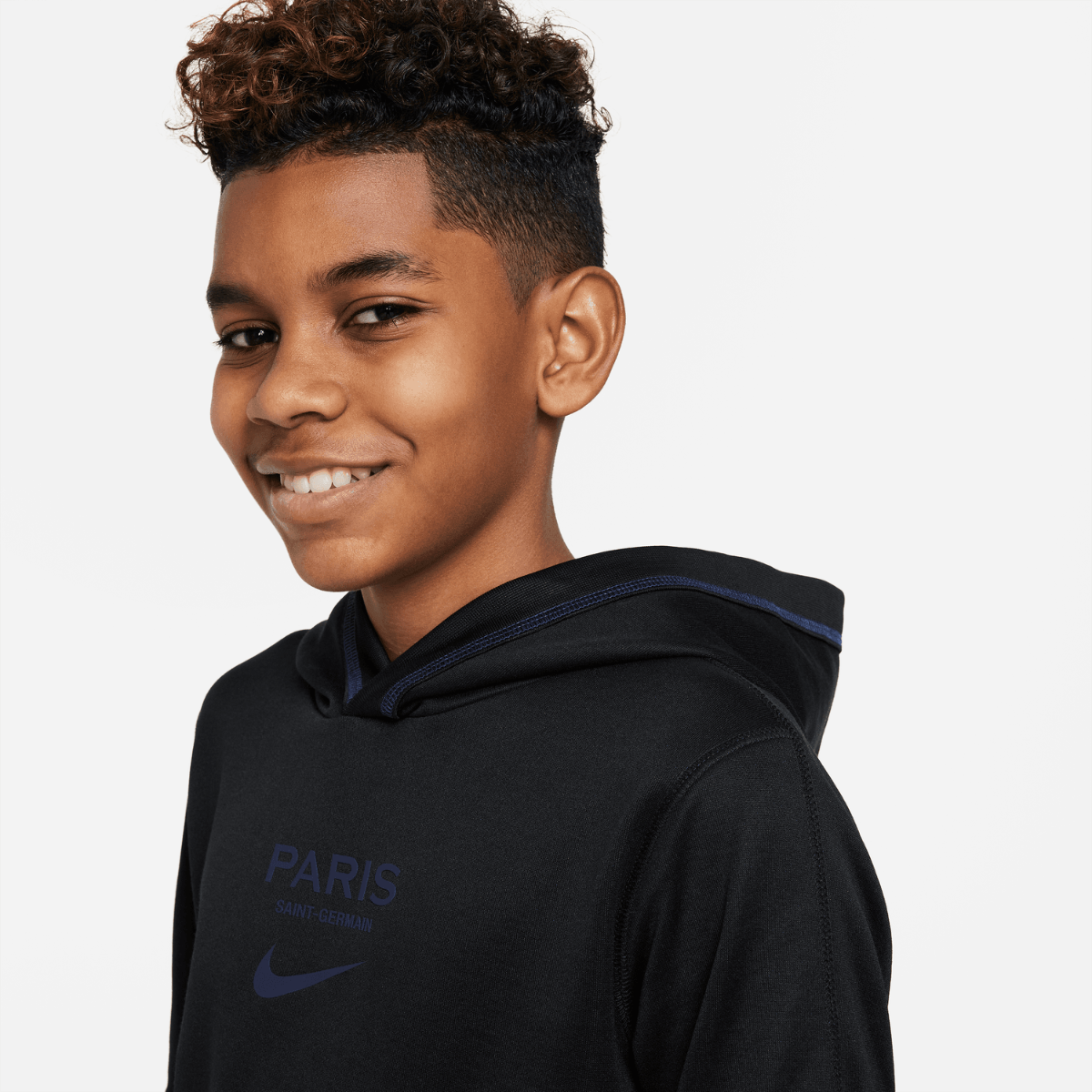 Sweat à capuche PSG Junior 2022/2023 - Noir/Bleu