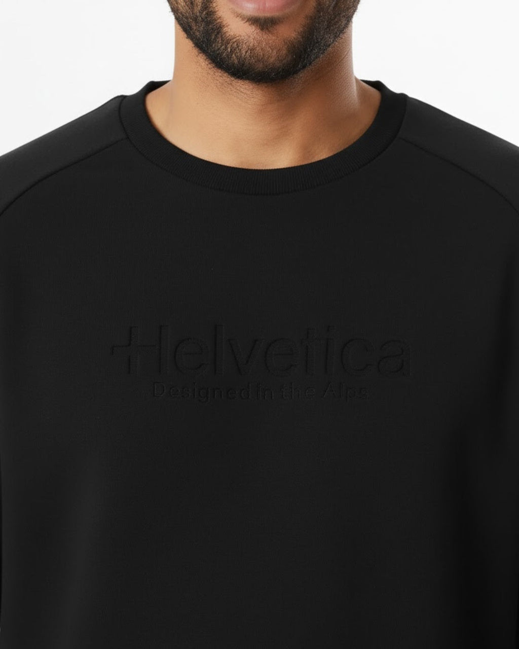 Sweat Helvetica Polar - Noir
