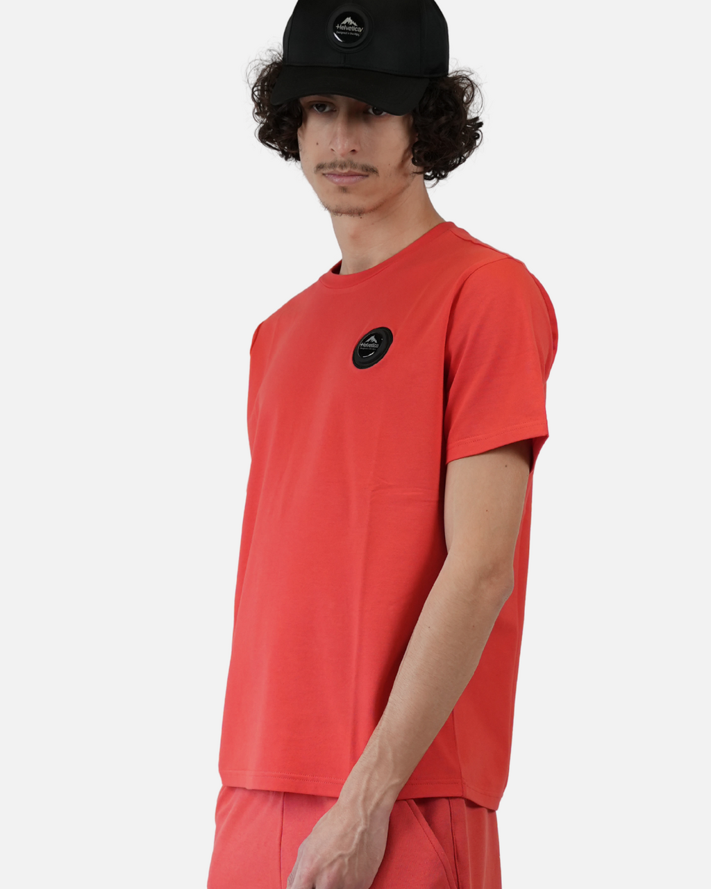 T-shirt Helvetica Ajaccio - Rouge