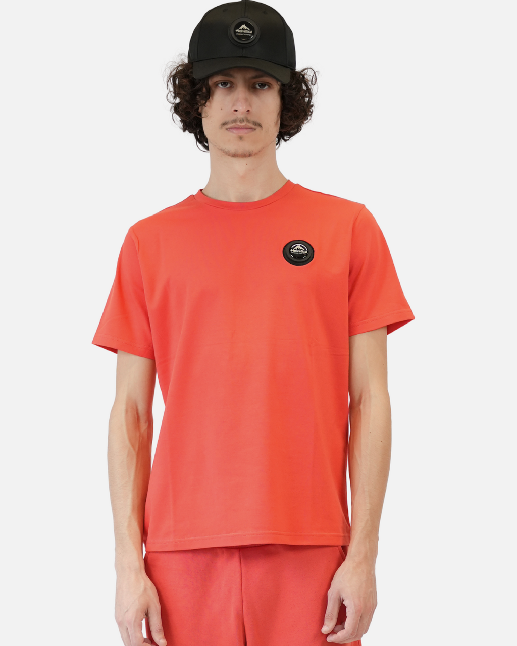 T-shirt Helvetica Ajaccio - Rouge