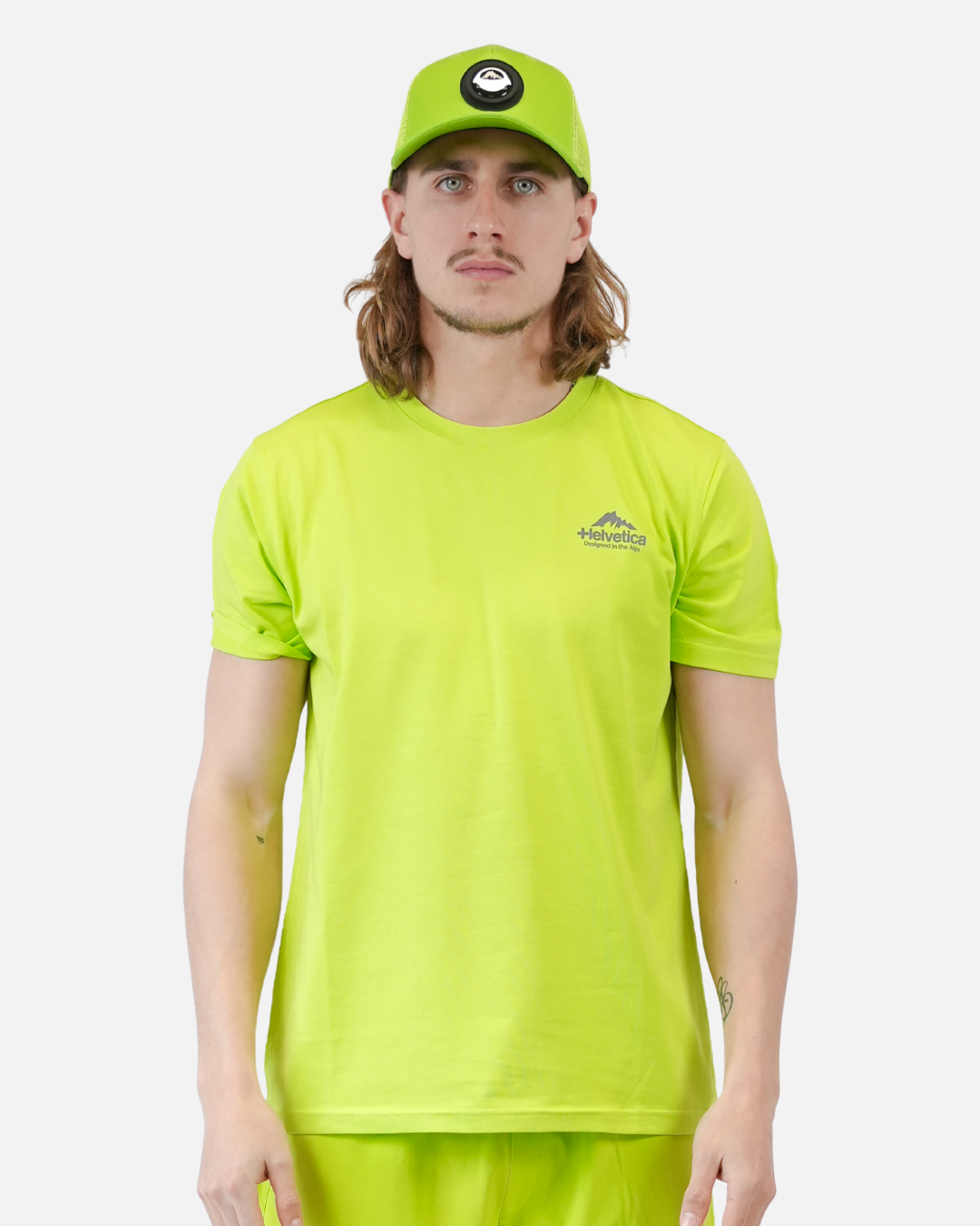 T-shirt Helvetica Yucatan - Vert