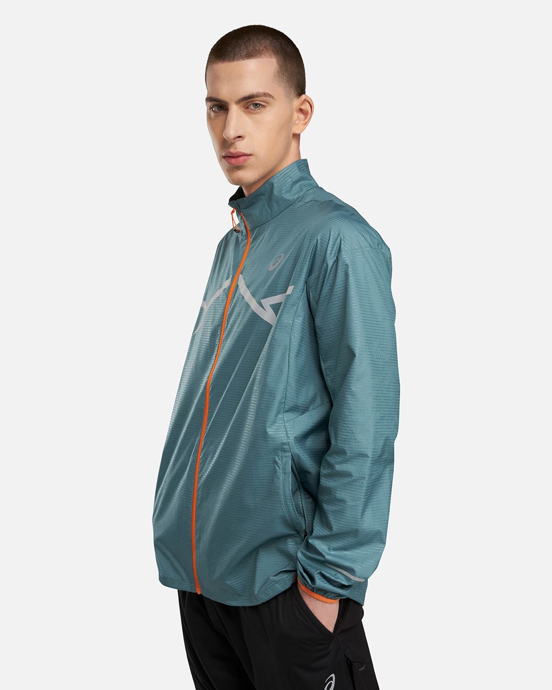 Veste Coupe-Vent Asics Running Lite-Show - Bleu Turquoise