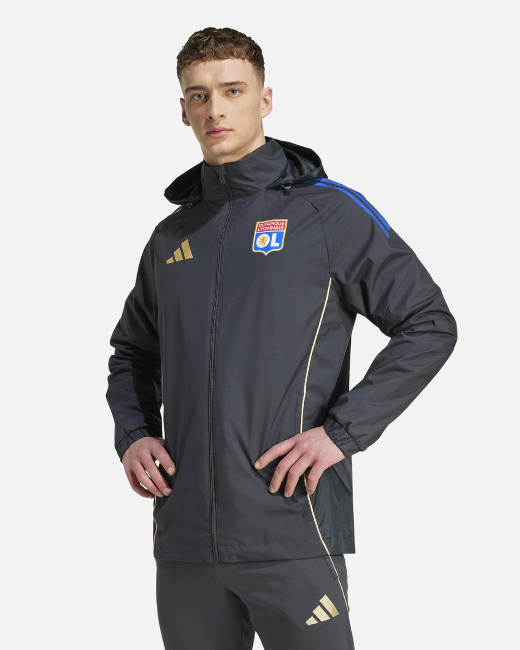 Veste Coupe-vent Olympique Lyonnais 2025/2026 - Gris