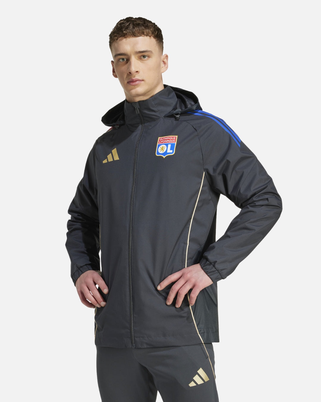Veste Coupe-vent Olympique Lyonnais 2025/2026 - Gris