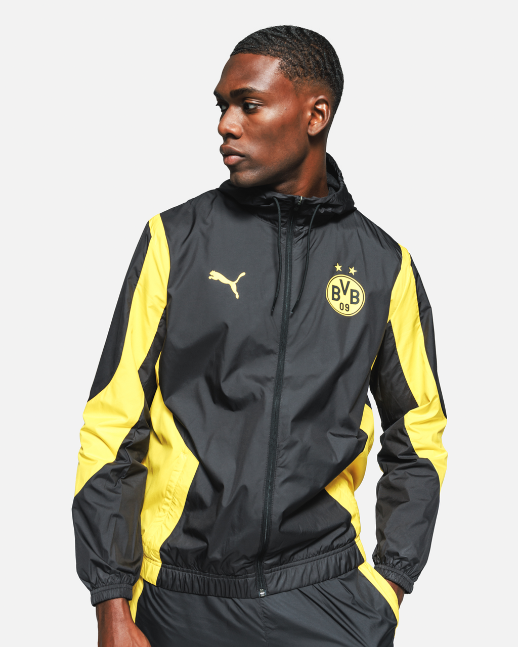 Veste de survêtement Dortmund - Noir/Jaune