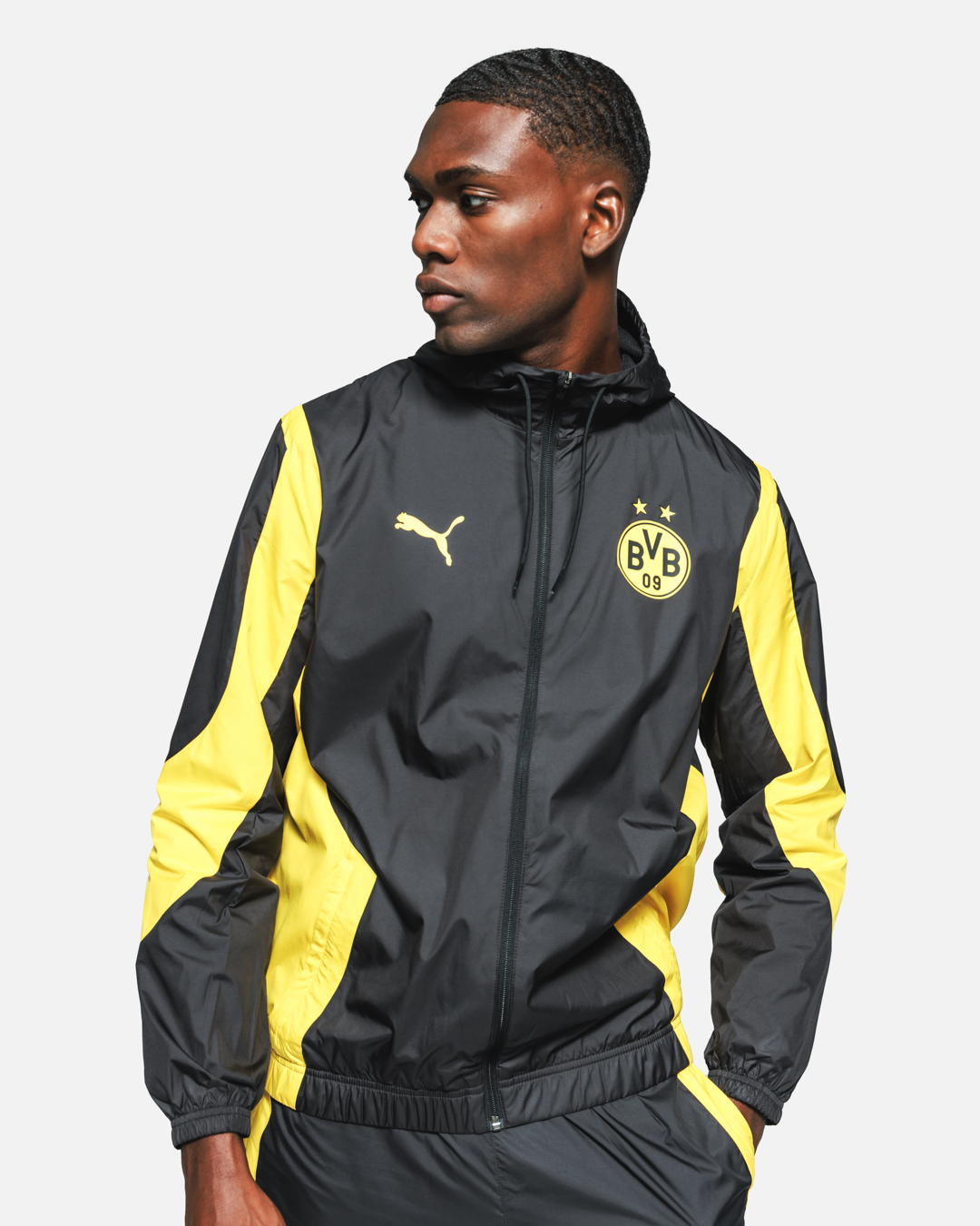 Veste de survêtement Dortmund - Noir/Jaune