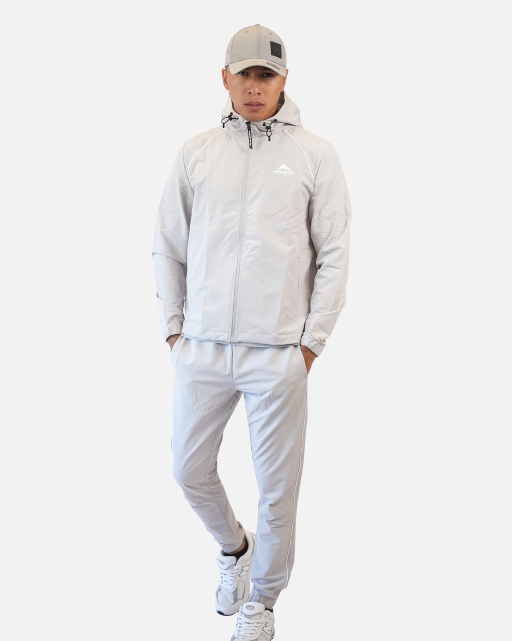 Veste de survêtement Helvetica Wells - Gris