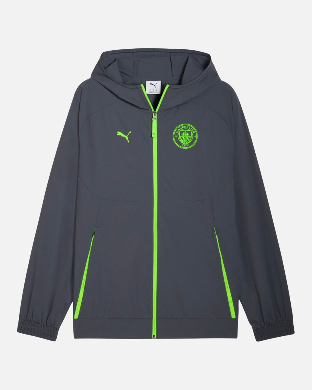 Veste de survêtement Manchester City 2025/2026 - Gris/Jaune