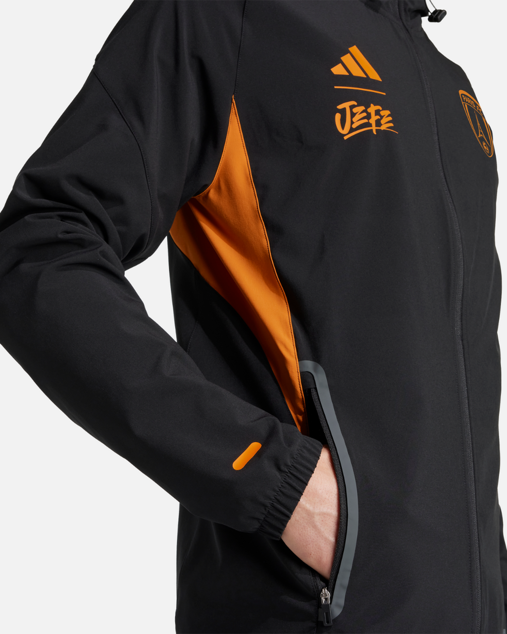 Veste de survêtement Paris FC x Jefe - Noir/Orange