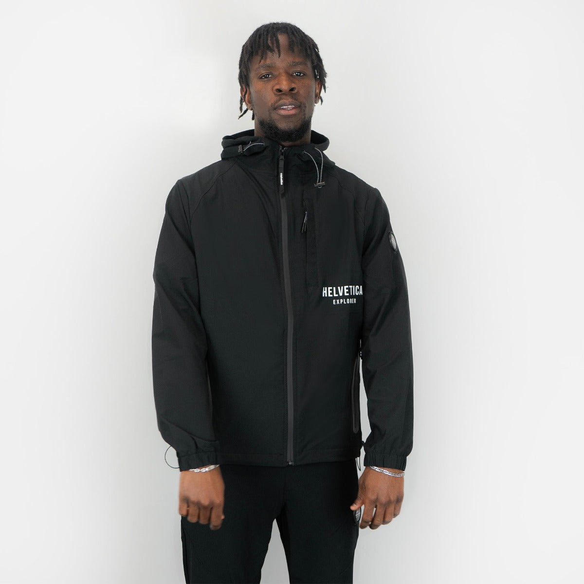 Veste de survêtement Helvetica Tiago - Noir