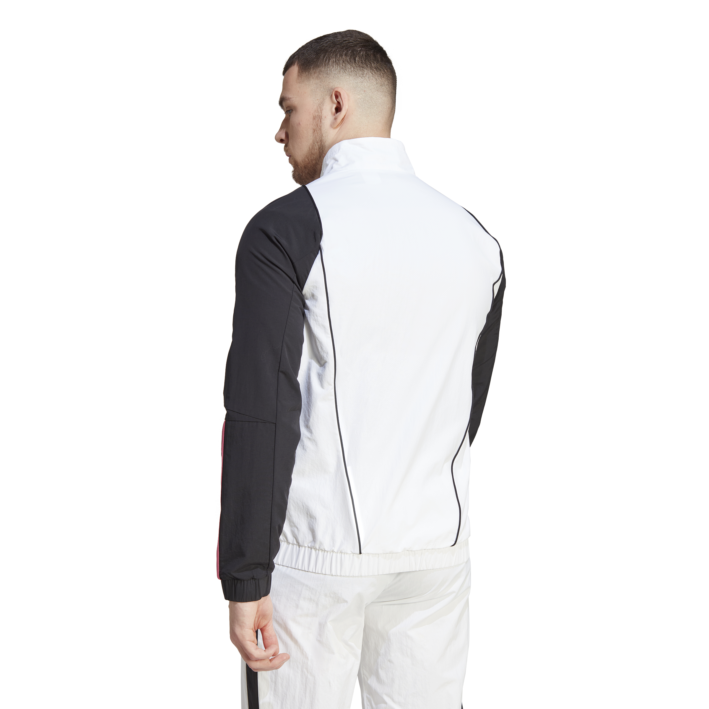 Veste de survêtement Juventus - Blanc/Noir/Rose